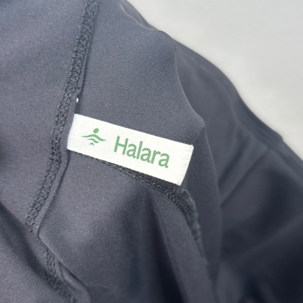 Halara Work Pants L Flex High Waisted Back Side Pocket Slight Flare Black 7008-L - Picture 4 of 11
